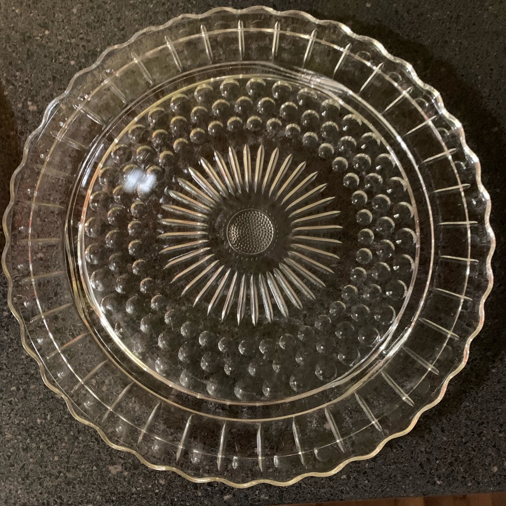 Glass cake plates. Beautiful!